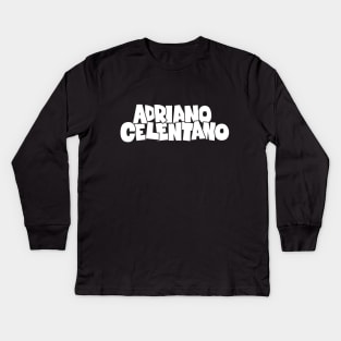 Adriano Celentano - il ragazzo del via gluck Kids Long Sleeve T-Shirt